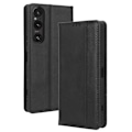 Pikkukuva 1 / 2: Wallet Stand Flip Puhelinkotelo Xperia 1 V:lle - Musta Black