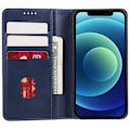 Pikkukuva 7 / 7: Lompakkoteline puhelimen kotelo iPhone 15 Plus kännykkäsuojukselle - sininen Blue