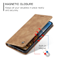Pikkukuva 6 / 6: CASEME Retro Lompakkokotelo Samsung Galaxy A26 Brown