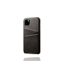 Pikkukuva 1 / 5: iPhone 11 kaksinkertaiset korttipaikat PU-nahkapäällysteinen PC-kotelo Black