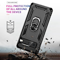 Miniatyrbillede 6 af 7: Google Pixel 7 Stødsikker TPU+PC Kickstand Telefontaske Bilmonteret Metalplade - Sort Black