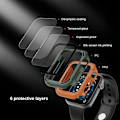 Miniatyrbild 5 av 6: Nillkin Apple Watch Series 6/5/4/SE 40mm Full Coverage skydd Grön