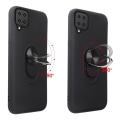 Pikkukuva 9 / 9: Samsung Galaxy A12 Ring Kickstand Soft Hybrid Case with Metal Sheet Black
