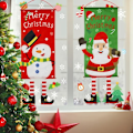 Pikkukuva 2 / 11: Hyvää joulua Flag Xmas Hanging Banner Door Decor - Lumiukko Red