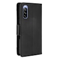Miniatyrbillede 7 af 9: Wallet Stand Flip-telefonetui til Sony Xperia 10 III - Sort Black