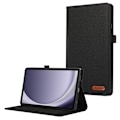 Pikkukuva 1 / 7: Samsung Galaxy Tab A9+ -tablettikotelon kansi kangasrakenne - musta Black