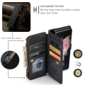 Miniatyrbild 9 av 11: Samsung Galaxy Z Fold 4 CASEME Retro läder plånboksfodral Svart Svart