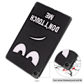 Miniatyrbild 8 av 9: Tri-fold Fodral till Lenovo Tab M10 Plus Gen 3 - Don't Touch Me Svart