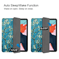 Miniatyrbild 9 av 9: Apple iPad Air (2020) (2022) Slim fit tri-fold fodral - Tree with Flowers multifärg