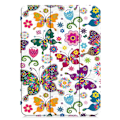 Miniatyrbillede 6 af 7: Til iPad Pro 11 (2024) Etui Tre-fold Stativ Tablet Cover - Butterflies Multicolor