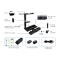 Miniatyrbillede 11 af 11: Sony Playstation 4 Slim Pro VR Opladningsstativ Køleventilatorcontrolleroplader Black