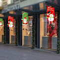 Pikkukuva 4 / 11: Hyvää joulua Flag Xmas Hanging Banner Door Decor - Lumiukko Red