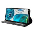 Miniatyrbillede 3 af 6: Wallet Stand Flip Phone Case til Motorola Moto G52 - Sort Black