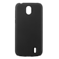 Miniatyrbillede 1 af 5: For Nokia 1 Rubberized PC Protective Cell Phone Casing - Black Black