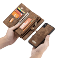 Miniatyrbild 3 av 5: CASEME iPhone XR Retro Split läder plånboksfodral - Brun Brun
