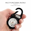 Pikkukuva 5 / 7: SKMEI Watch Outdoor Reppu Koukku LED Taskulamppu Quartz Watch - musta Black