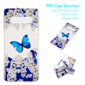Pikkukuva 5 / 5: Pattern Printing IMD TPU Case for Samsung Galaxy S10 Plus Butterfly and Flower Black