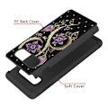 Pikkukuva 4 / 5: Samsung Galaxy S10+ Pattern PC TPU Phone Shell - Vivid Flower Black