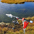 Miniatyrbild 6 av 7: Automatisk fjäder spöhållare Fiskespö fällbar konsol Fiske Röd