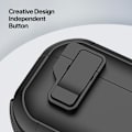 Miniatyrbillede 5 af 11: Til AirPods 4 Taske DUX DUCIS PC+TPU Bluetooth Taske / Skal med krog Black