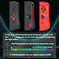 Miniatyrbild 7 av 9: Kompatibel med Nintendo Switch Joy-Con Controller Bluetooth Gamepad - Röd+Blå Blå