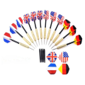 Miniatyrbillede 1 af 2: 12 stk 18g Dart Dart Dart Kaste Dart Dart i messing Multicolor