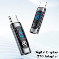 Miniatyrbilde 7 av 9: USB-C hann til USB-C hunn 240W Strømmåler Tester Digital Black
