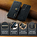 Pikkukuva 8 / 11: Samsung Galaxy S22+ 5G DG.MING Irrotettava 2-in-1-lompakon suojakotelo Black
