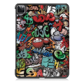 Miniatyrbilde 3 av 8: Apple iPad Pro 11 (2020) Trippeldeksel med smal passform - Graffiti Black