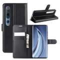Miniatyrbilde 1 av 7: Litchi Xiaomi Mi 10/Mi 10 Pro Lommebok-deksel - Svart Black