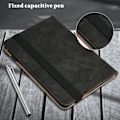 Miniatyrbillede 6 af 11: Til iPad 10.2 (2021)/(2020)/(2019) Almindeligt PU-læder tabletcover Black