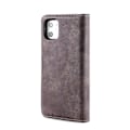 Miniatyrbillede 8 af 10: DG.MING til iPhone 11 stilfuld tegnebog taske - kaffe Brown
