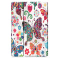 Pikkukuva 7 / 9: Tri-fold Stand Smart Case for Samsung Galaxy Tab S7 Plus / S8+ - Butterflies Multicolor