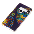 Miniatyrbillede 3 af 5: Luminous Glow Pattern Printing TPU Case for Samsung Galaxy S10e - Owl Pattern Black