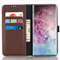 Miniatyrbild 3 av 9: Samsung Galaxy Note 10 Retro Plånboksfodral - Coffee Brun
