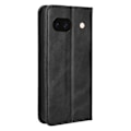 Miniatyrbillede 6 af 6: Til Google Pixel 8a Stand Phone Case Fuld Protection Pung Cover - Sort Black