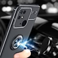 Miniatyrbillede 6 af 10: Fingerring Kickstand TPU Taske til Xiaomi Redmi 10C Black