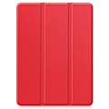Miniatyrbilde 3 av 6: Etui for iPad Pro 11 (2024) med Tri-fold Stativ, Tablettdeksel med Penneholder Red