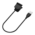 Miniatyrbillede 4 af 4: 55cm udskiftning USB-opladningskabel ledning til Fitbit Alta HR - sort Black