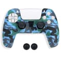 Miniatyrbilde 1 av 4: DATA FROG Silikondeksel for Sony Playstation 5 Gamepad med 2 Rocker Caps Multicolor