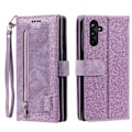 Miniatyrbillede 3 af 10: Til Samsung Galaxy A16 5G / A16 4G Etui med Lynlåslomme og 9 Kortlommer Purple