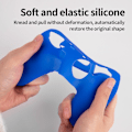 Miniatyrbilde 10 av 11: Kompatibel med Nintendo Switch Pro Controller Case Silikon - Blå Blue