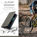Miniatyrbillede 4 af 11: AUTSPACE A01 Retro tegnebog taske til iPhone 13 mini - brun Brown
