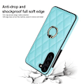 Pikkukuva 6 / 9: Samsung Galaxy S23 Case Rhombus Rhombus Grid Pattern Takakannen Rengastuki - Taivaansininen Blue