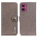 Miniatyrbillede 1 af 8: KHAZNEH tegnebogstaske til Motorola Moto G55 - Khaki Khaki