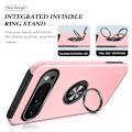 Miniatyrbillede 7 af 7: Til Google Pixel 9 / Pixel 9 Pro Fingerring Kickstand Hybrid Taske Pink