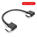Miniatyrbillede 3 af 5: USB-C til Type-C datakabel 15 cm vinklet stikkabel til DJI Mavic Air 2 Mini 2