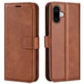 iPhone 16 Pung Etui - Lysebrun