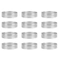 12-pack Stainless Steel Cake Rings, Perforated Cake Rings, 6 cm