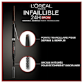 Miniatyrbillede 2 af 5: Øjenbrynsblyant - L'Oréal Paris - Infaillible Brows 24h - Vandtæt - Trekantet spids - 1ml 5 Lys brunette